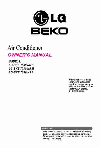 LG Electronics Air Conditioner -BKE 7630 NS G-page_pdf